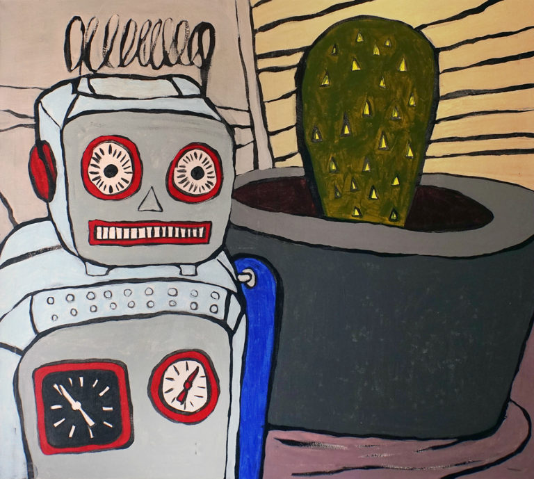 A029P1012_Robot and cactus